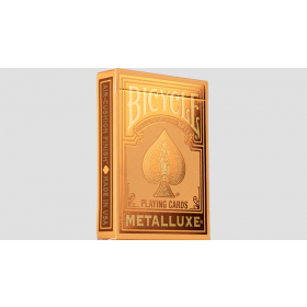 Bicycle Metalluxe Orange Playing Cards by US Playing Card 