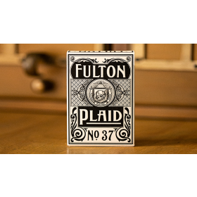 Fulton Plaid (Whisky White) Playing Cards