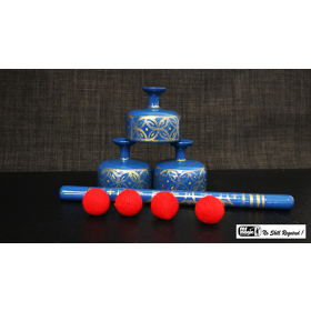 Indian Street Cups with Wand (Hand painted blue) by Mr. Magic