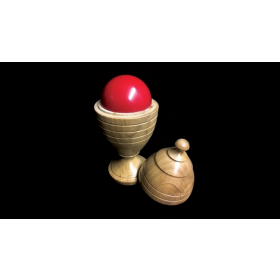 Deluxe Wooden Ball Vase by Merlins Magic 