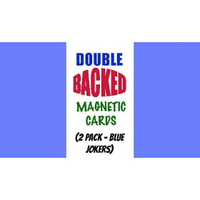 Magnetic Cards (2 pack/Blue Jokers) by Chazpro Magic
