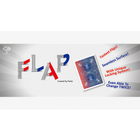 Modern Flap Card Double Sided (KS to QH / BLUE to RED) by Hondo