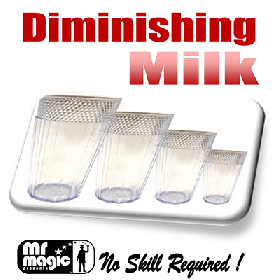 Diminishing Milk Glasses (multum in Parvo) by Mr. Magic