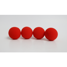 2"  inch PRO Sponge Ball (Red) Bag of 4 from Magic by Gosh - Schwammbälle
