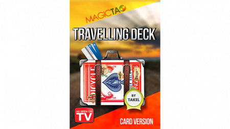  Travelling Deck Card Version Red (Gimmick and Online Instructions) by Takel 
