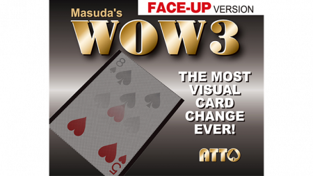 WOW 3 Face-Up (Gimmick and Online Instructions) by Katsuya Masuda 